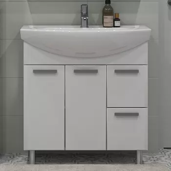 Тумба с раковиной Sanstar Практик Аура 80