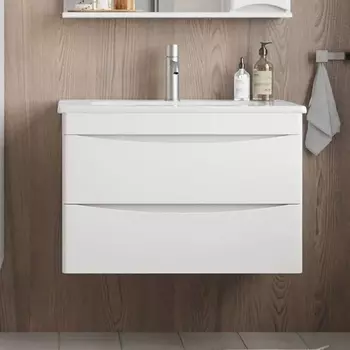 Тумба с раковиной Sanstar Smile 80 подвесная