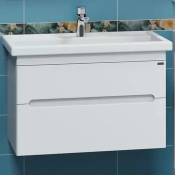 Тумба с раковиной СанТа Лондон 80 подвесная, 2 ящика