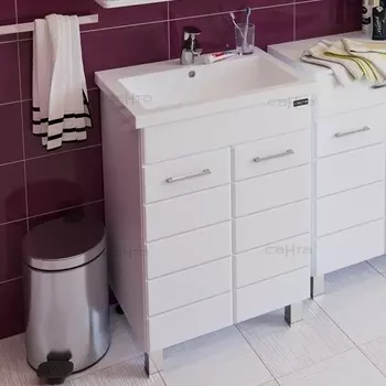 Тумба с раковиной СанТа Омега 60 напольная