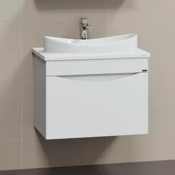 Тумба с раковиной СанТа Сатурн 70 подвесная, 1 ящик