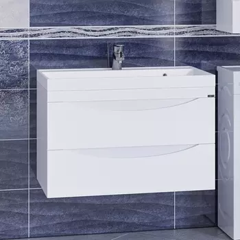 Тумба с раковиной СанТа Сатурн 80 подвесная