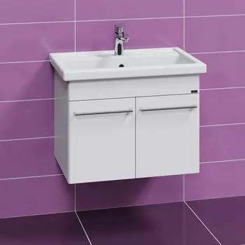 Тумба с раковиной СанТа Вегас 70 подвесная, 2 дверцы