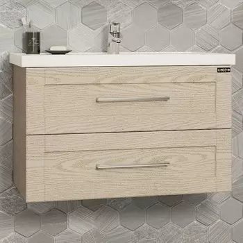 Тумба с раковиной СанТа Венера 80 дуб бежевый