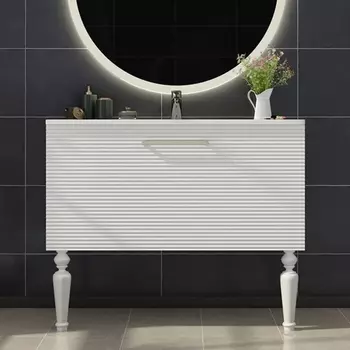 Тумба с раковиной Sanvit Эмми 3Д 100 белая