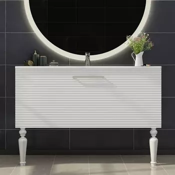 Тумба с раковиной Sanvit Эмми 3Д 120 белая