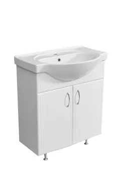 Тумба с раковиной Stella Polar Концепт 70 напольная, белая