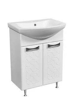 Тумба с раковиной Stella Polar Ванда 60 напольная, белая