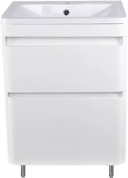 Тумба с раковиной Style Line Атлантика 60 Люкс Plus, напольная, антискрейч