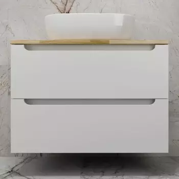 Тумба с раковиной Style Line Бали 80 подвесная, белый софт