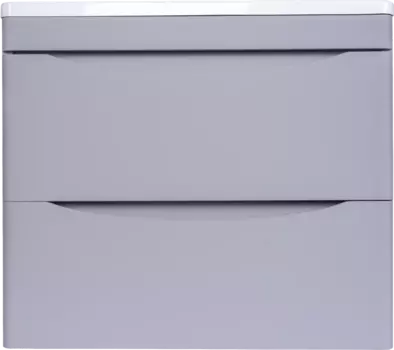 Тумба с раковиной Style Line Бергамо Мини 60 Люкс Plus подвесная, антискрейтч серая