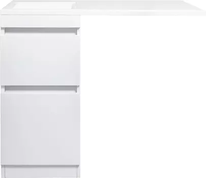 Тумба с раковиной Style Line Даллас 100 Люкс Plus напольная, белая