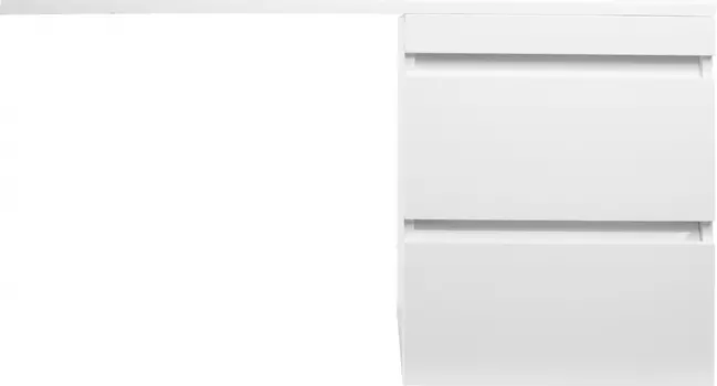 Тумба с раковиной Style Line Даллас 115 Люкс Plus подвесная, белая