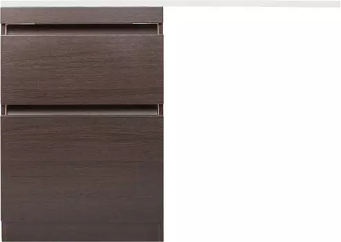 Тумба с раковиной Style Line Даллас 120 Люкс Plus напольная, венге, под стиральную машину