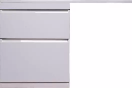 Тумба с раковиной Style Line Даллас 130 Люкс Plus, напольная, белая