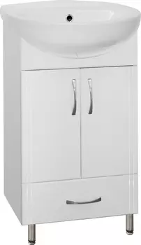 Тумба с раковиной Style Line Эко Стандарт №9/1Б 50 белая