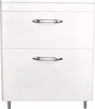 Тумба с раковиной Style Line Каре 70 напольная, Люкс Plus, белая