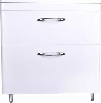 Тумба с раковиной Style Line Каре 80 напольная, Люкс Plus, белая