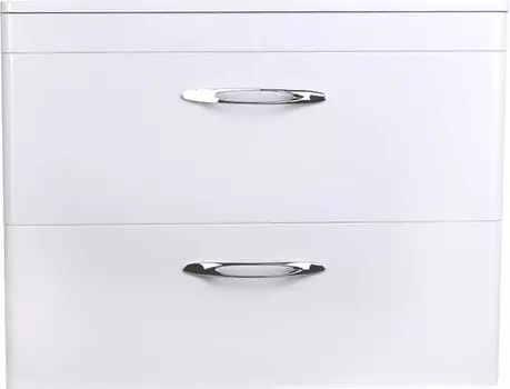 Тумба с раковиной Style Line Каре 80 подвесная, Люкс Plus, белая