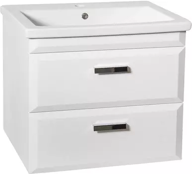 Тумба с раковиной Style Line Лотос 70 Люкс Plus подвесная, белая