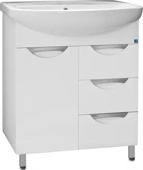 Тумба с раковиной Style Line Жасмин 70 белая