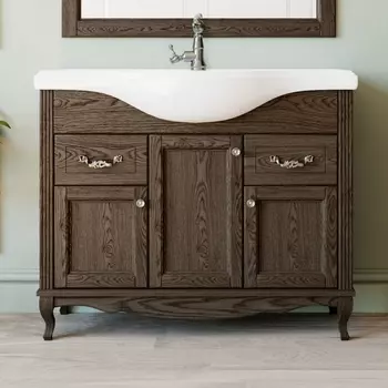 Тумба с раковиной ValenHouse Эллина 105 кальяри, фурнитура хром