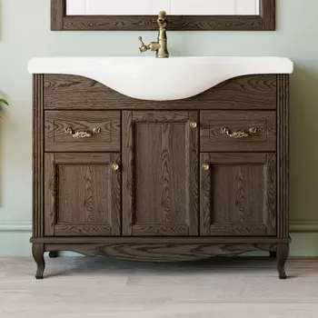 Тумба с раковиной ValenHouse Эллина 105 кальяри, фурнитура бронза