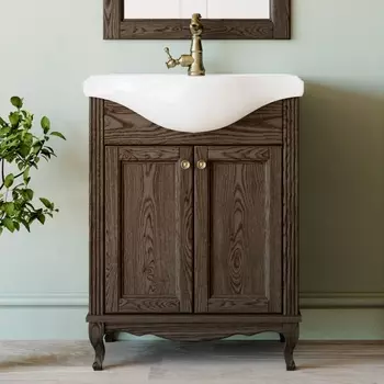 Тумба с раковиной ValenHouse Эллина 65 кальяри, фурнитура бронза