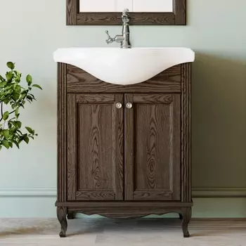 Тумба с раковиной ValenHouse Эллина 65 кальяри, фурнитура хром