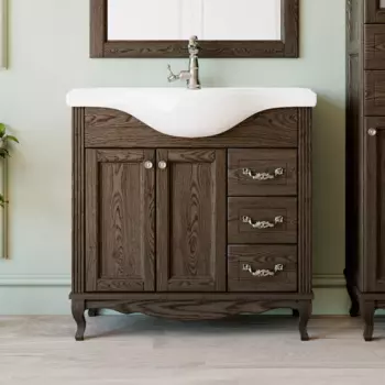 Тумба с раковиной ValenHouse Эллина 80 кальяри, фурнитура хром