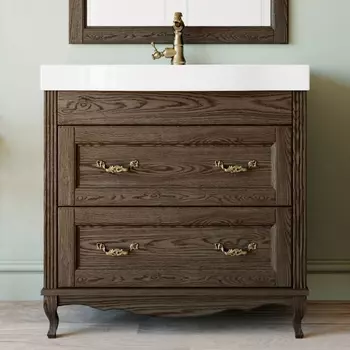 Тумба с раковиной ValenHouse Лиора 90 кальяри, фурнитура бронза