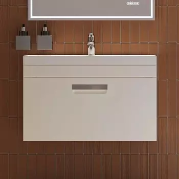 Тумба с раковиной Velvex Estea 80.1Y белая матовая