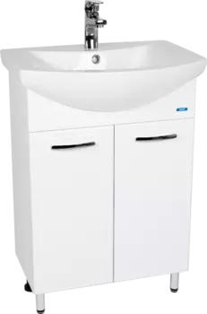 Тумба с раковиной VIANT Милан 60 напольная, белая