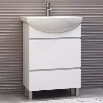 Тумба с раковиной Vigo Wing 60 напольная, 2 ящика