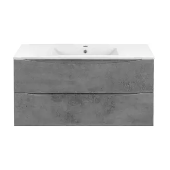 Тумба с раковиной Vincea Mia 100 подвесная Beton