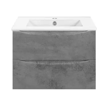 Тумба с раковиной Vincea Mia Slim 70 Beton