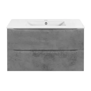 Тумба с раковиной Vincea Mia Slim 90 Beton