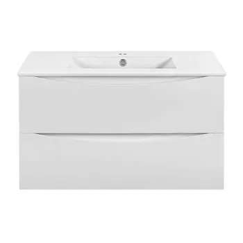 Тумба с раковиной Vincea Mia Slim 90 G.White