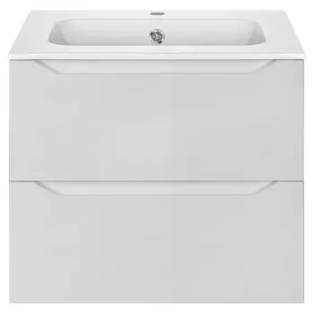 Тумба с раковиной Vincea Norma 60 подвесная G.White VMC-2N600GW+VCB-2N600W