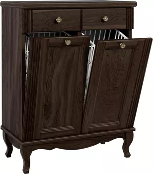 Тумба ValenHouse Лиора 65 с 2 бельевыми корзинами, кальяри, фурнитура бронза L65_2КKDКБ