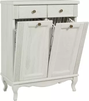 Тумба ValenHouse Лиора 65 с 2 бельевыми корзинами, слоновая кость, фурнитура бронза L65_2КKDСБ