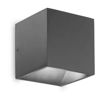 Уличный настенный светодиодный светильник Ideal Lux Rubik AP1 Antracite 3000K