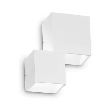 Уличный настенный светодиодный светильник Ideal Lux Rubik Ap2 Bianco 4000K 187358