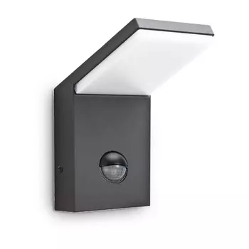 Уличный настенный светодиодный светильник Ideal Lux Style AP Sensor Antracite 3000K
