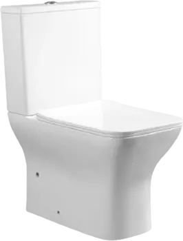 Унитаз-компакт Cerutti SPA Elleros CT10093 безободковый, с микролифтом, белый