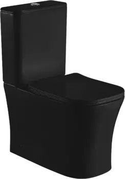 Унитаз-компакт Cerutti SPA Marmolada MB CT9826 безободковый, с микролифтом, матовый черный