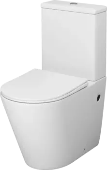 Унитаз-компакт Grossman Color GR-4480MS безободковый, с микролифтом, белый матовый