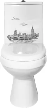 Унитаз-компакт Оскольская керамика Фиона Премиум, декор 43901130015