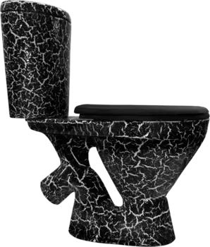 Унитаз-компакт Rosa Элегант черный кракелюр 4640021064993