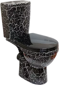 Унитаз-компакт Rosa Рио черный кракелюр 4630055558803
